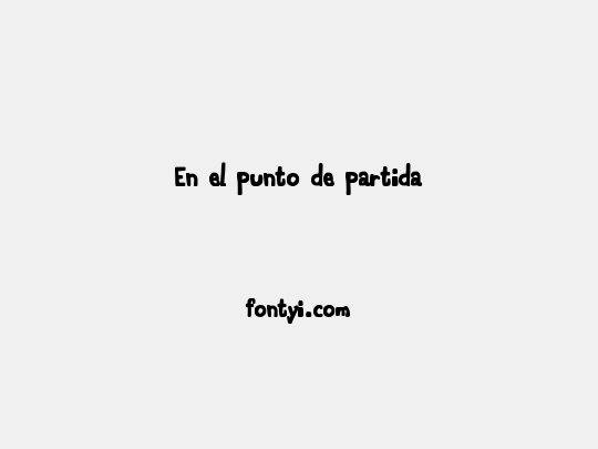 En el punto de partida
