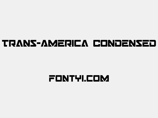 Trans-America Condensed