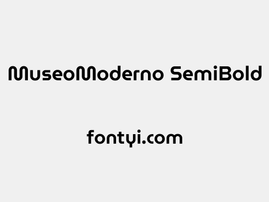 MuseoModerno SemiBold