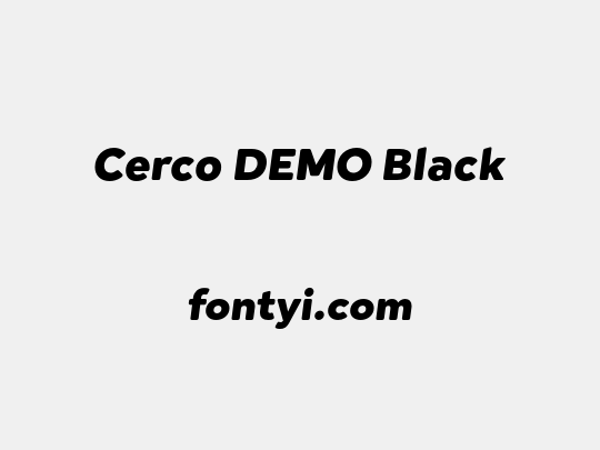 Cerco DEMO Black