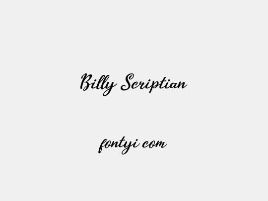 Billy Scriptian