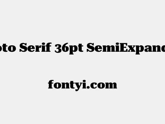 Roboto Serif 36pt SemiExpanded Black