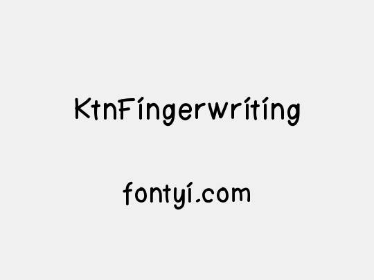KtnFingerwriting