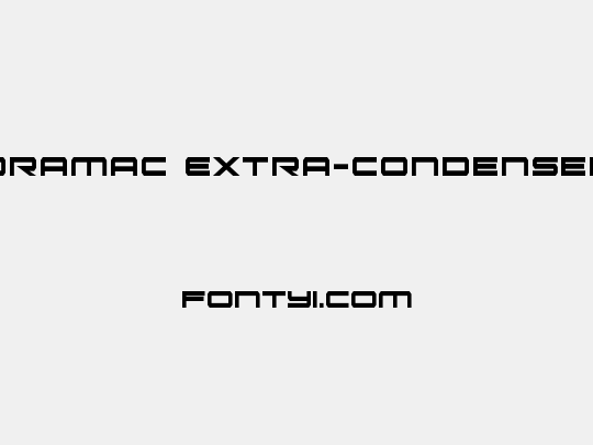 Oramac Extra-Condensed