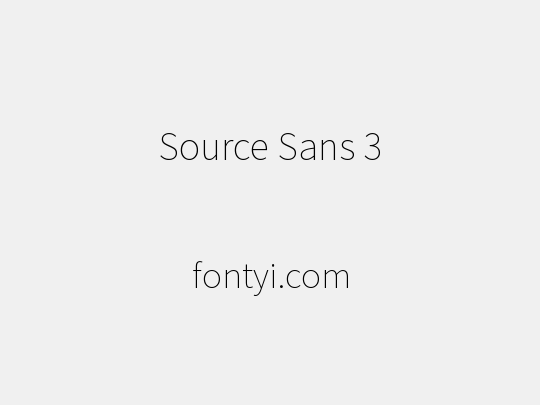 Source Sans 3