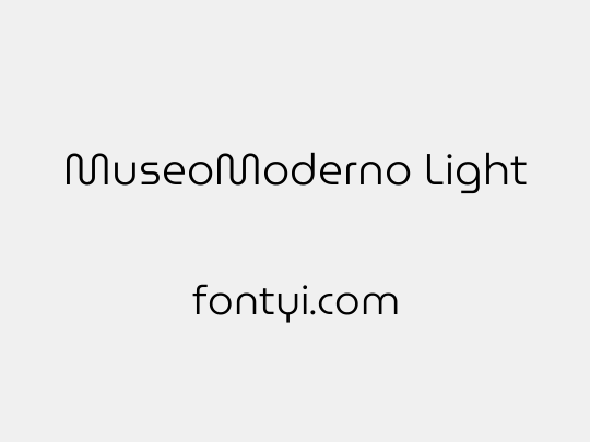 MuseoModerno Light