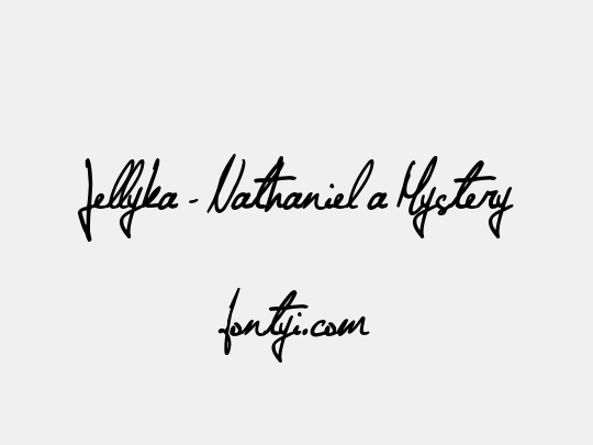 Jellyka - Nathaniel a Mystery