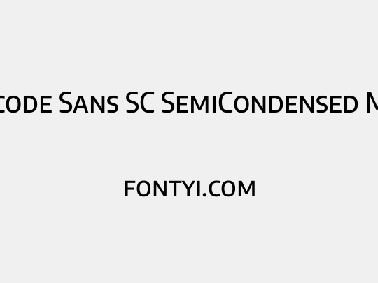 Encode Sans SC SemiCondensed Medium