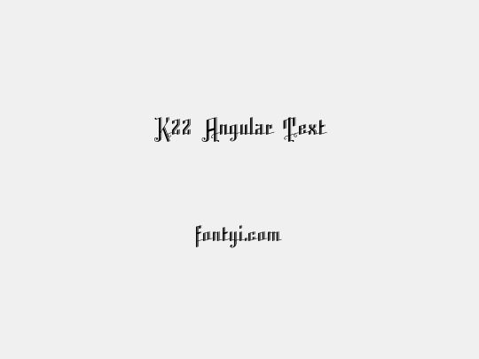 K22 Angular Text