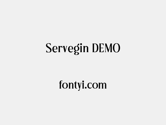 Servegin DEMO