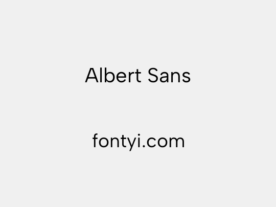 Albert Sans
