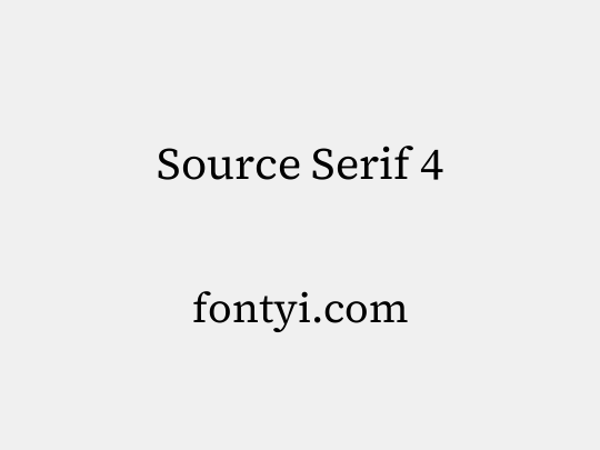 Source Serif 4