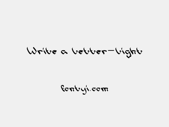 Write a Letter-Light