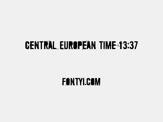 Central European Time 13:37