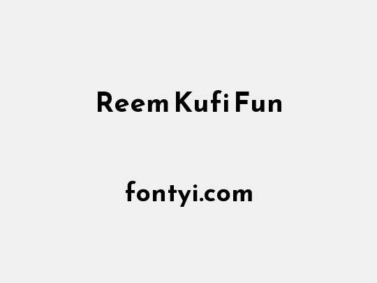 Reem Kufi Fun