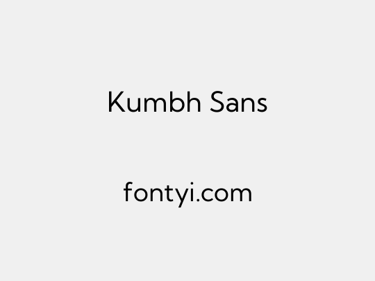 Kumbh Sans