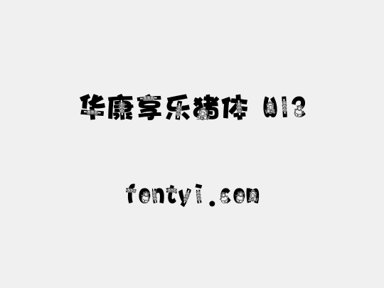 华康享乐猪体 W12