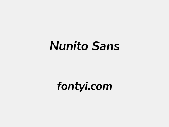 Nunito Sans