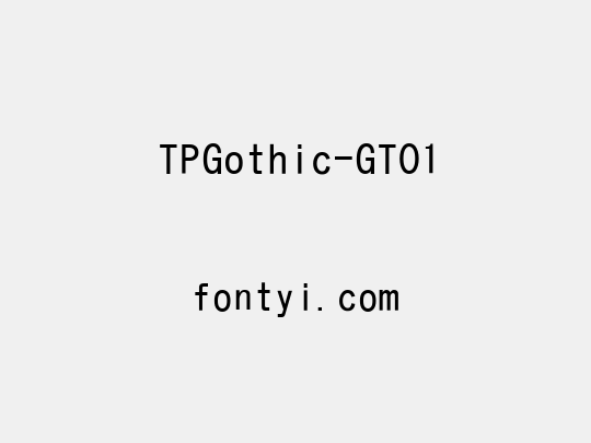 TPGothic-GT01