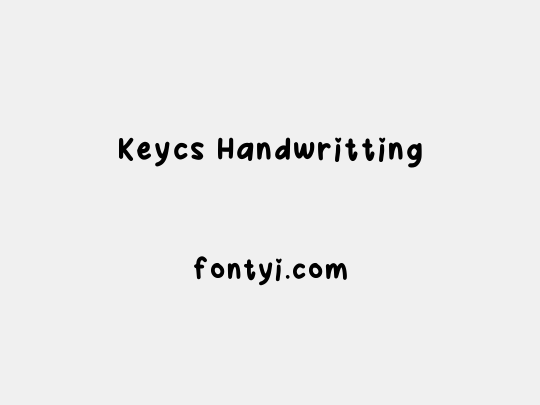 Keycs Handwritting