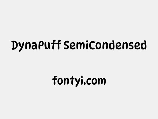 DynaPuff SemiCondensed