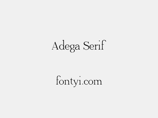 Adega Serif