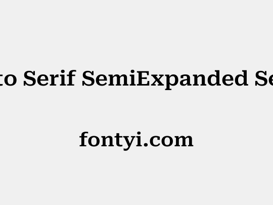 Roboto Serif SemiExpanded SemiBold
