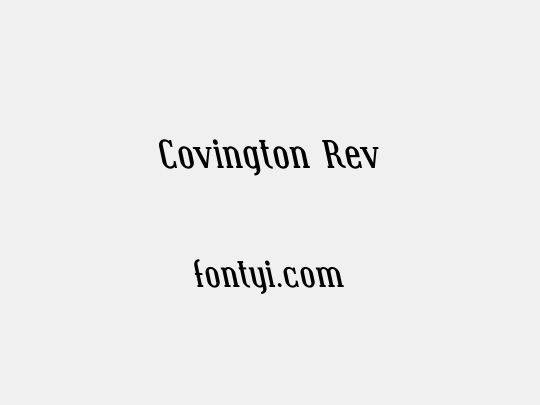 Covington Rev