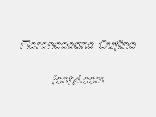 Florencesans Outline