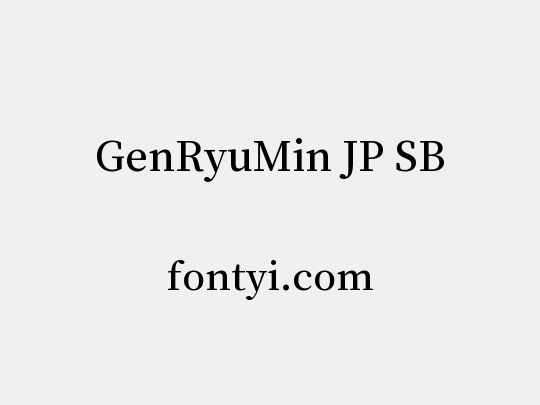 GenRyuMin JP SB