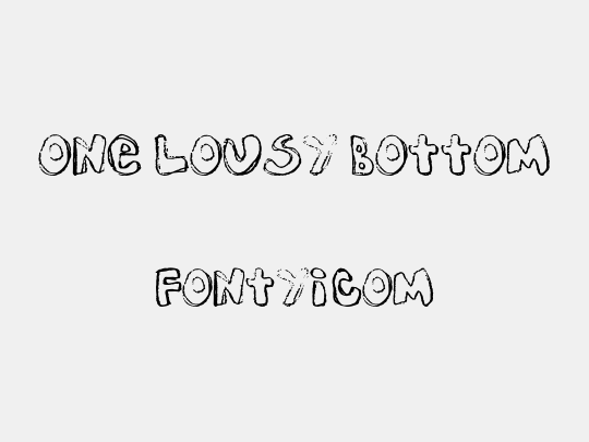 One Lousy Bottom