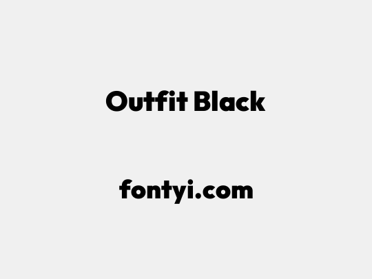 Outfit Black