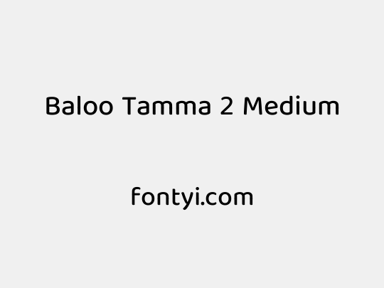 Baloo Tamma 2 Medium