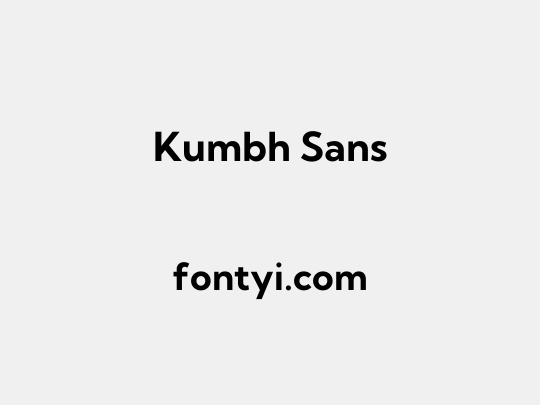 Kumbh Sans