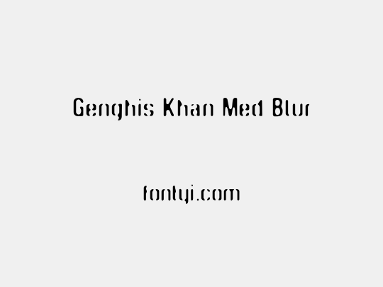 Genghis Khan Med Blur