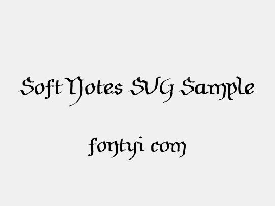 Soft Notes SVG Sample