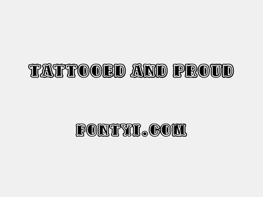 Tattooed and Proud