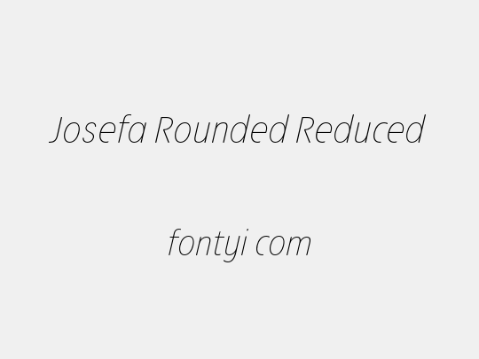 Josefa Rounded Reduced
