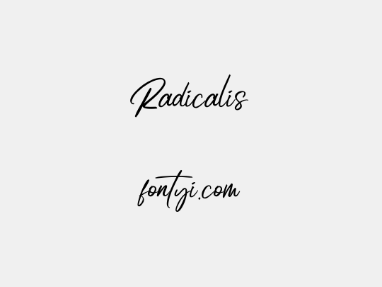 Radicalis