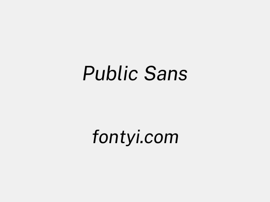 Public Sans