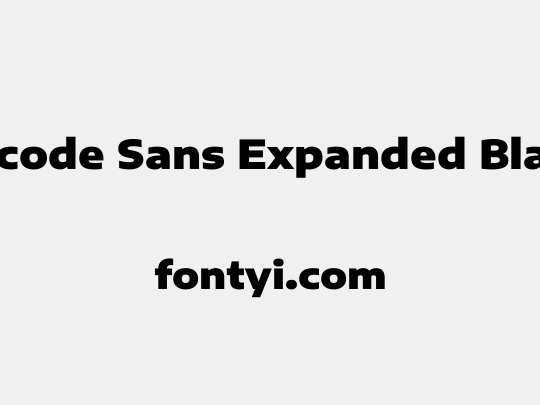Encode Sans Expanded Black