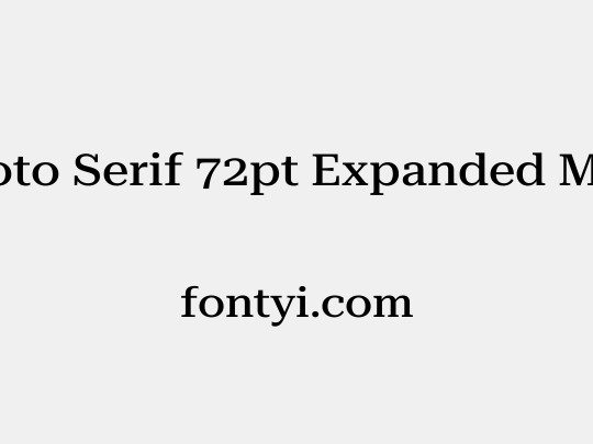 Roboto Serif 72pt Expanded Medium