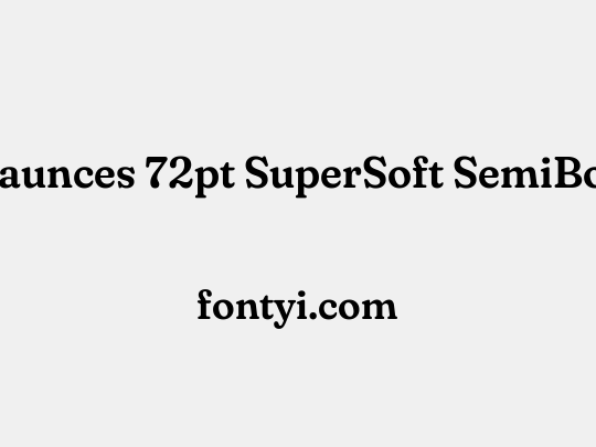Fraunces 72pt SuperSoft SemiBold