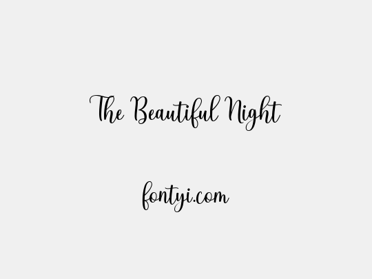 The Beautiful Night