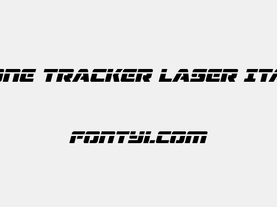 Drone Tracker Laser Italic