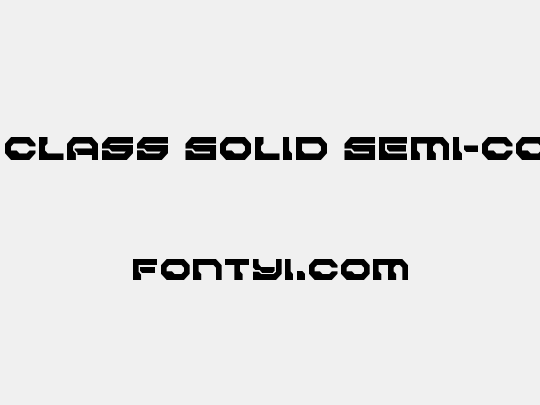 Pulsar Class Solid Semi-Condensed