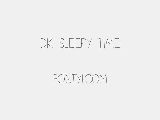 DK Sleepy Time