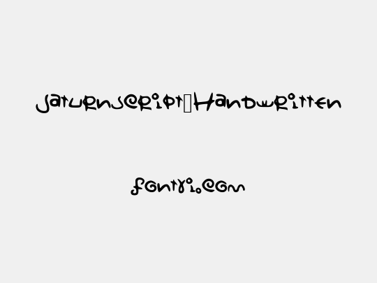 Saturnscript_Handwritten