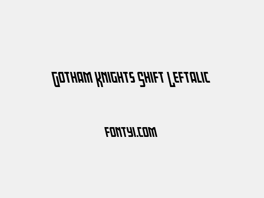 Gotham Knights Shift Leftalic
