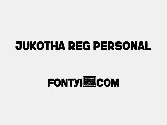 JUKOTHA Reg Personal